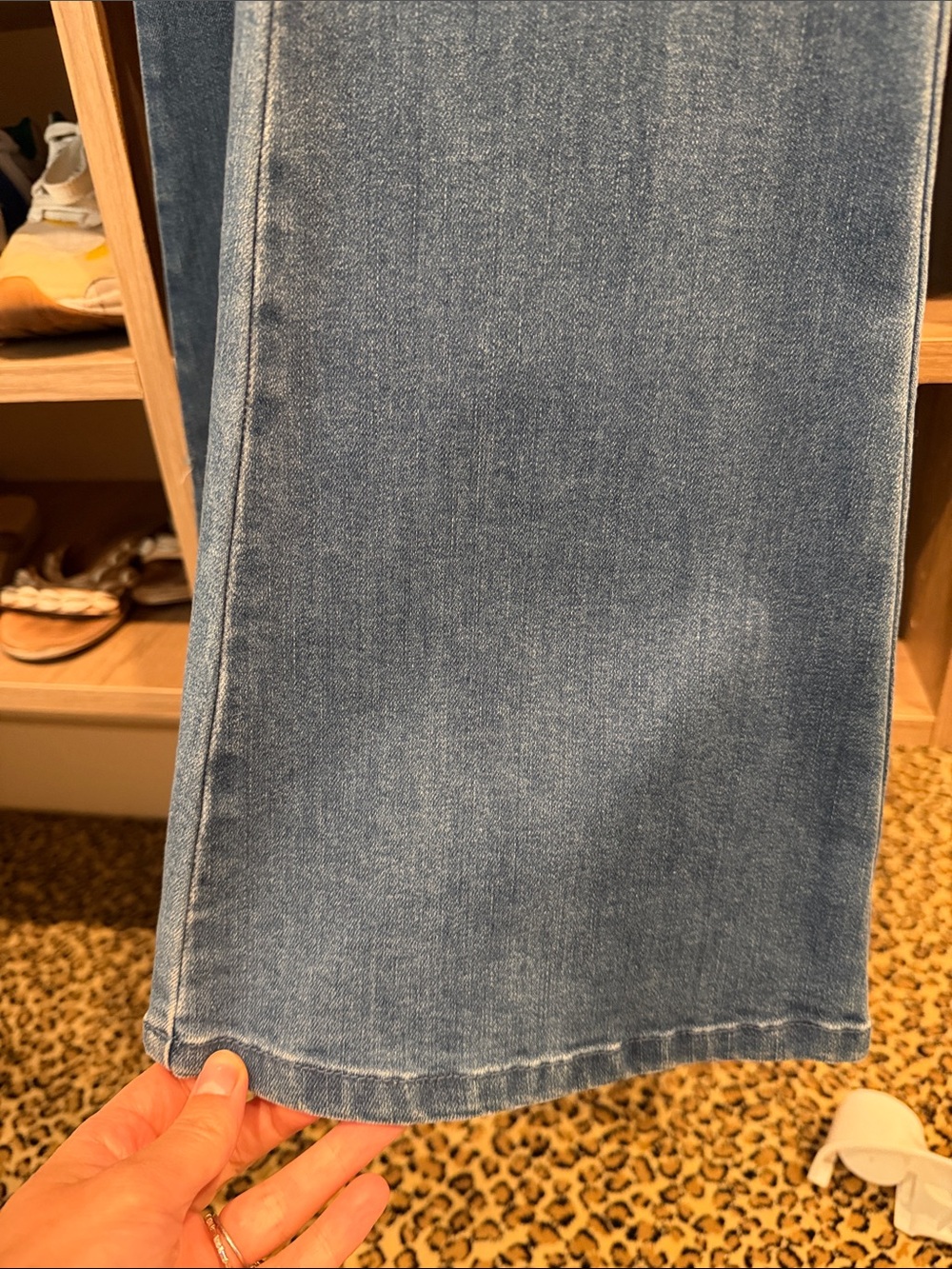 WeWoreWhat Sleeveless Zip-Front Denim Jumpsuit in Medium Blue - Picture 6 of 8